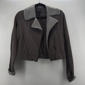 Stussy grey zipper jacket X-Small